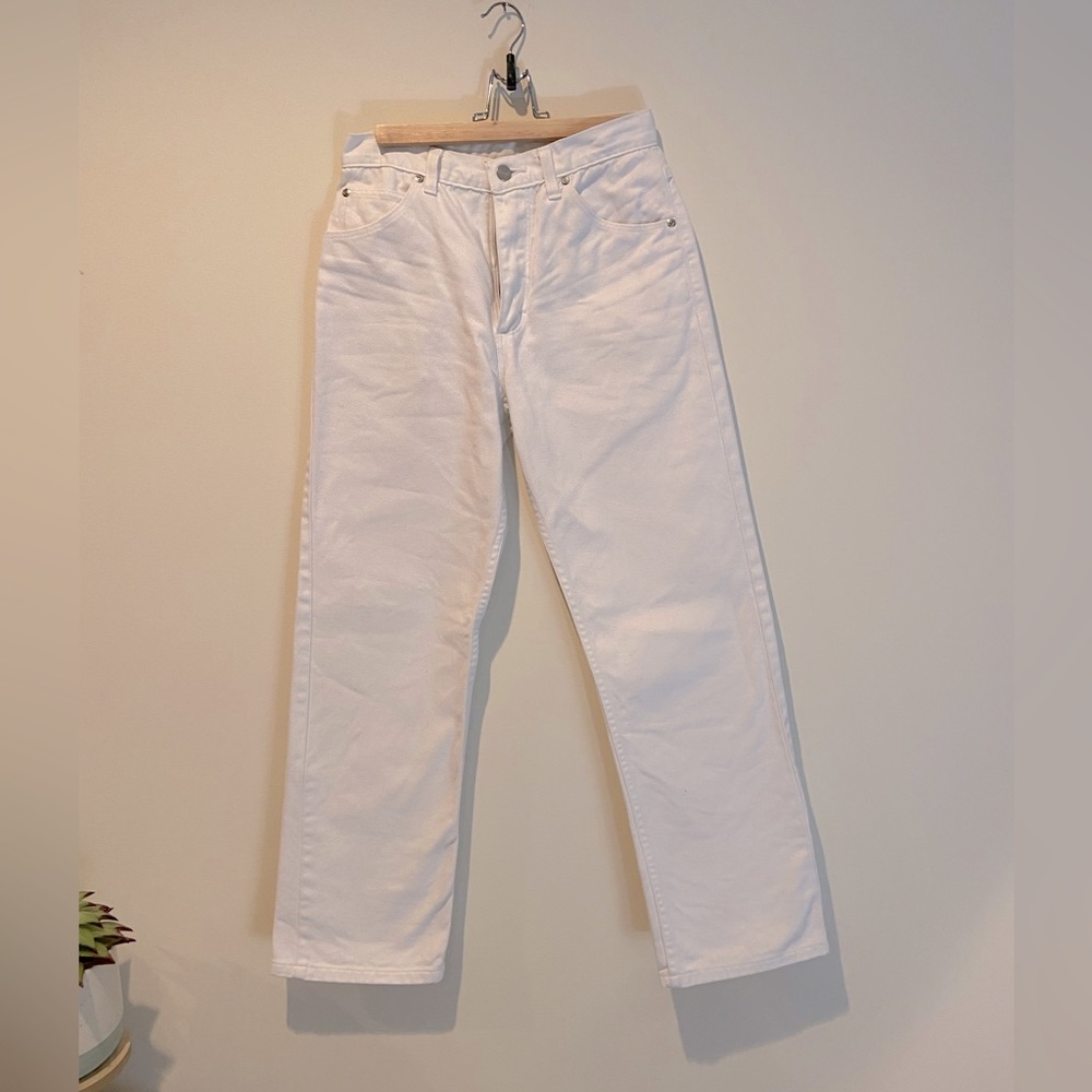 Vintage white straight wranglers